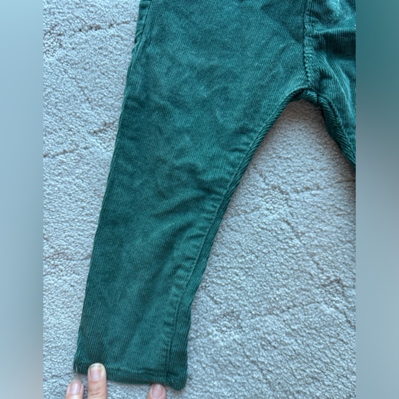 Zara baby boy corduroy pants adjustable waist snap button and pockets 12-18 mo - Picture 3 of 7